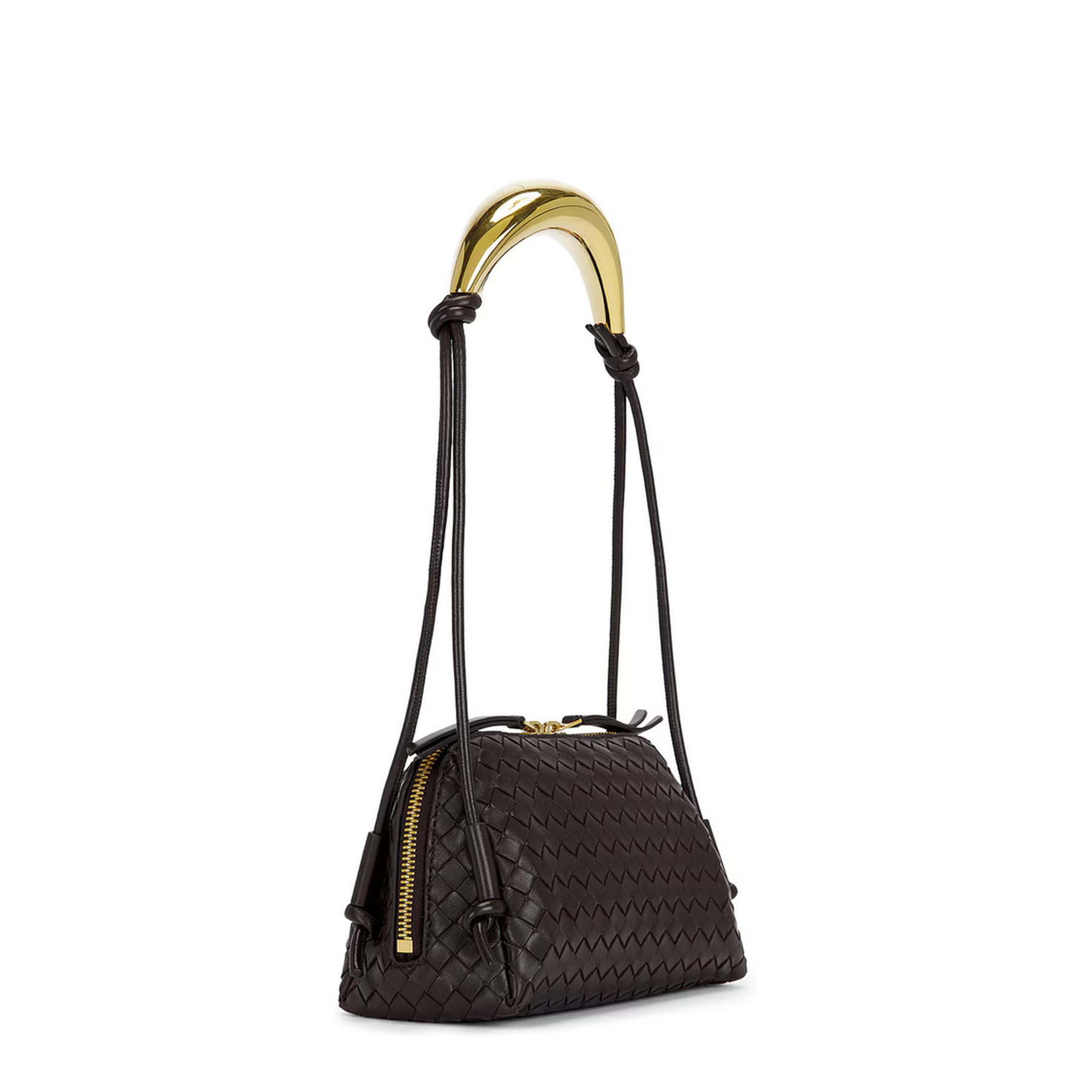 Concert Intrecciato Lambskin Pouch - Barolo