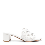 Leather Sandals In White