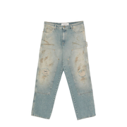 Destroyed Denim Cotton Jeans
