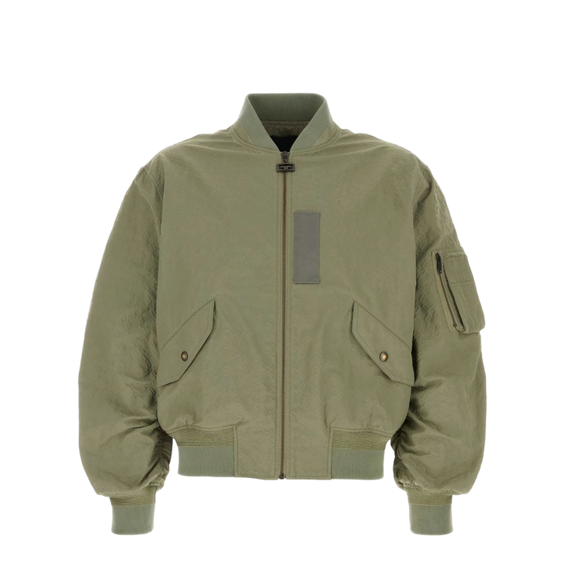 Bomber in Textured Monogram 72 Almond Green