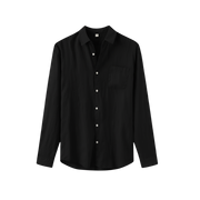 LINEN SHIRT BLACK