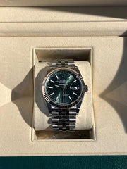Rolex Datejust126234 Datejust 36mm Mint Green Fluted Bezel Jubilee Full Set