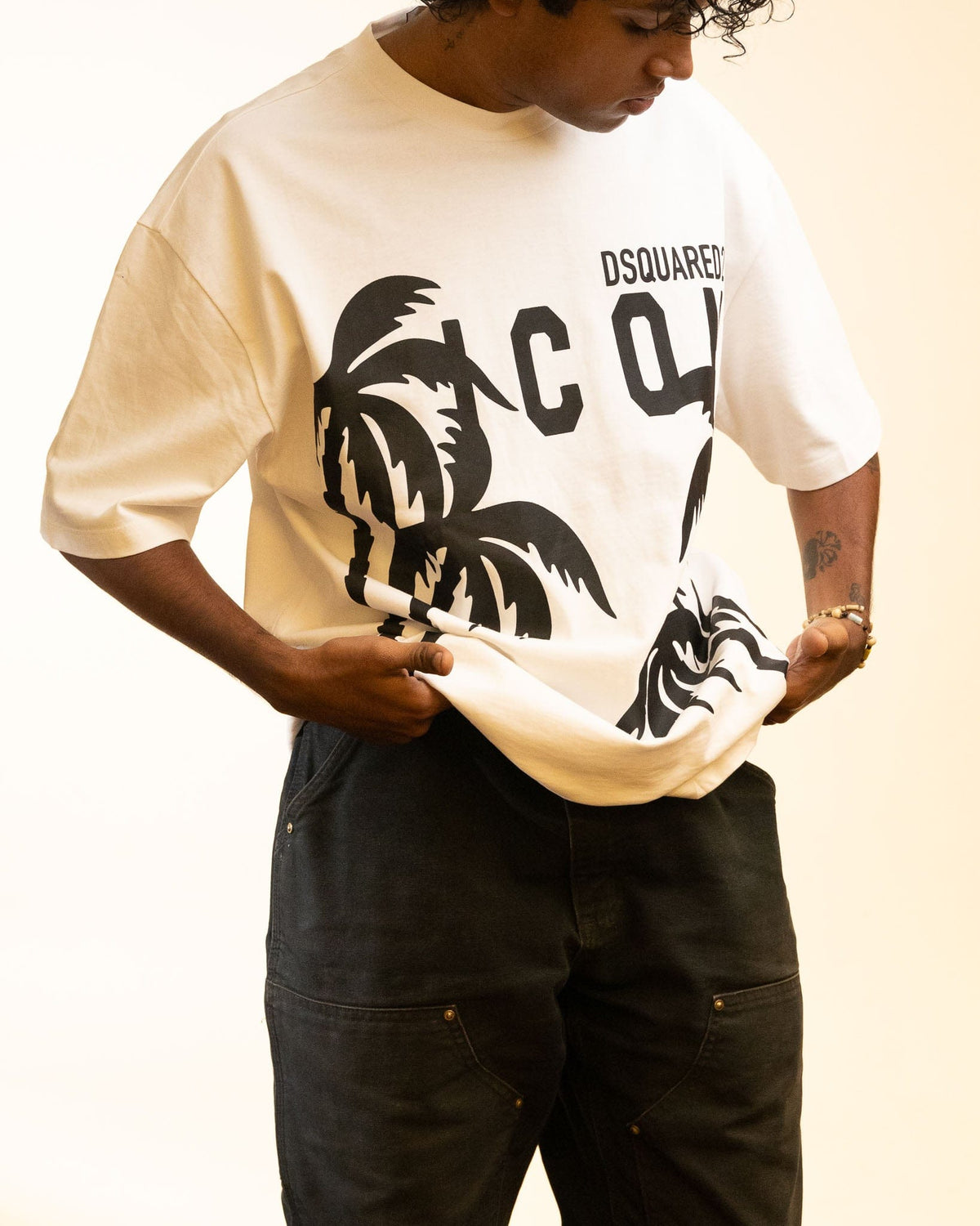 Dsquared2 White Palm T-shirt (XL)