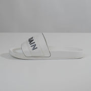 Balmain Paris White Sliders (UK 9.5)
