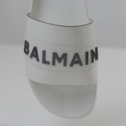 Balmain Paris White Sliders (UK 9.5)
