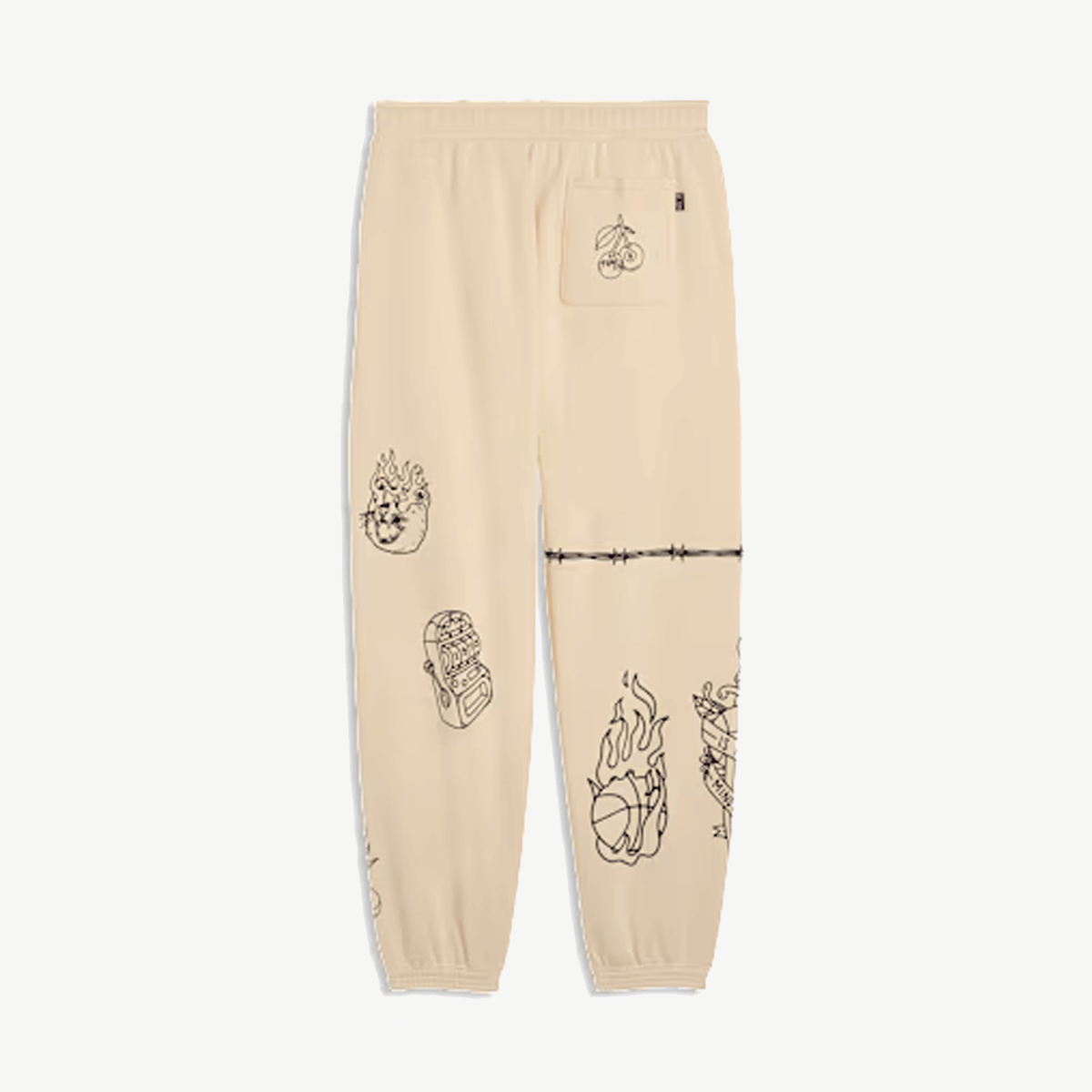 PUMA SWISH N' INK RELAXED BASKETBALL SWEATPANTS { CANVAS