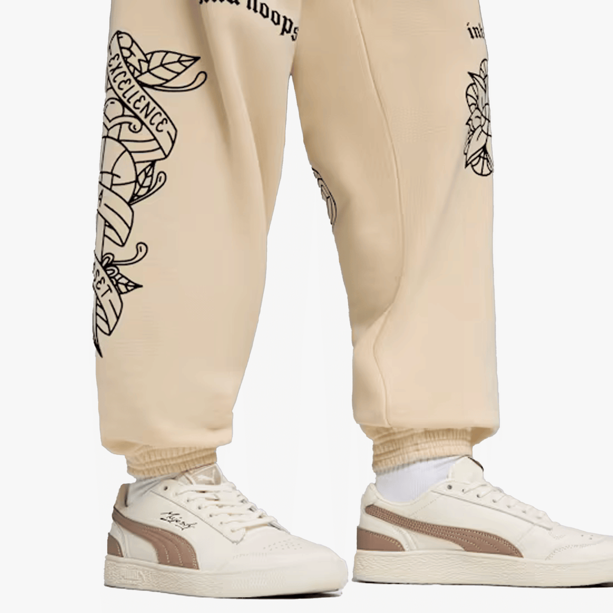 PUMA SWISH N' INK RELAXED BASKETBALL SWEATPANTS { CANVAS