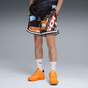 PUMA x FAST & FURIOUS MESH SHORTS { PUMA BLACK - AOP