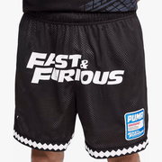PUMA x FAST & FURIOUS MESH SHORTS { PUMA BLACK - AOP