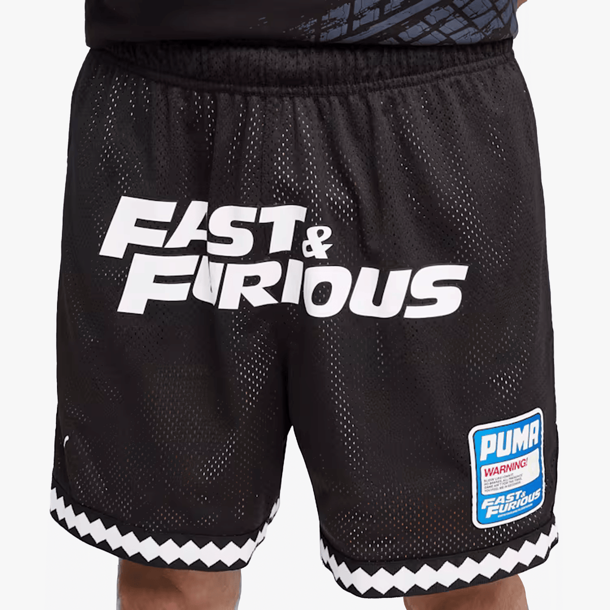 PUMA x FAST & FURIOUS MESH SHORTS { PUMA BLACK - AOP