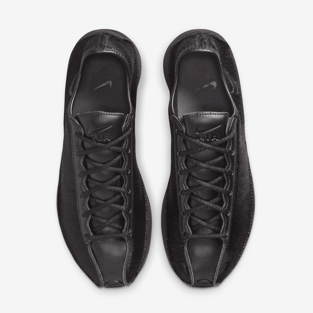 Nike AIR SUPERFLY LX PONY HAIR LEATHER { BLACK/OFF NOIR-PHOTON DUST