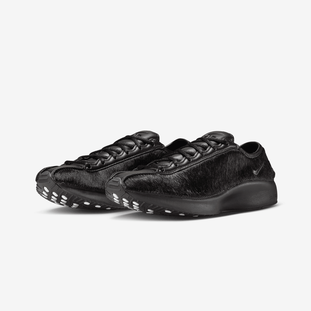 Nike AIR SUPERFLY LX PONY HAIR LEATHER { BLACK/OFF NOIR-PHOTON DUST