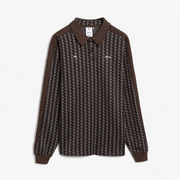 PUMA x JJJJOUND T7 LONGSLEEVE POLO { CHOCOLATE