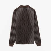 PUMA x JJJJOUND T7 LONGSLEEVE POLO { CHOCOLATE