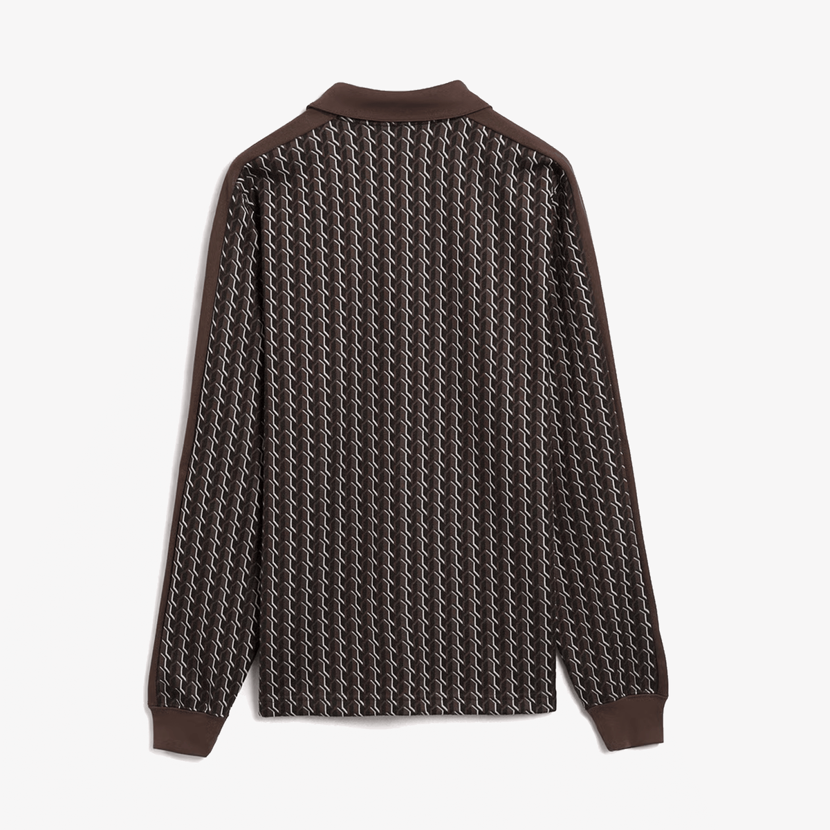 PUMA x JJJJOUND T7 LONGSLEEVE POLO { CHOCOLATE
