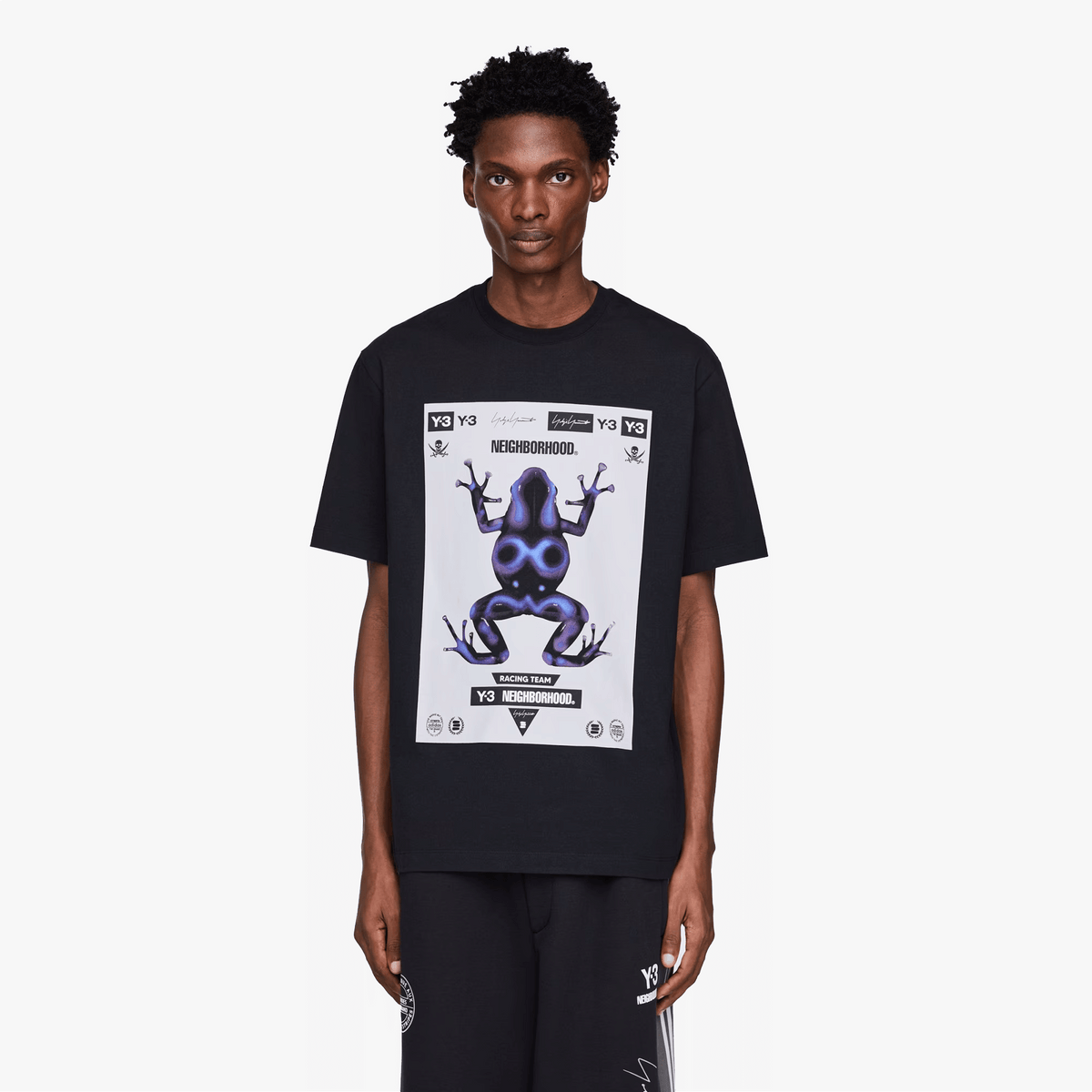 Y-3 NBHD GRAPHIC TEE { BLACK