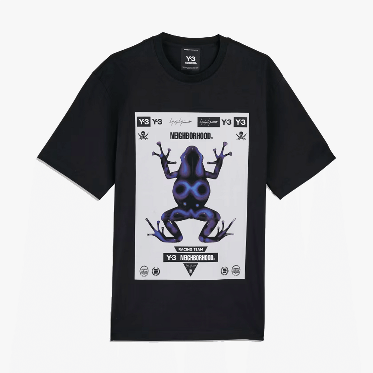 Y-3 NBHD GRAPHIC TEE { BLACK