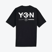 Y-3 NBHD GRAPHIC TEE { BLACK