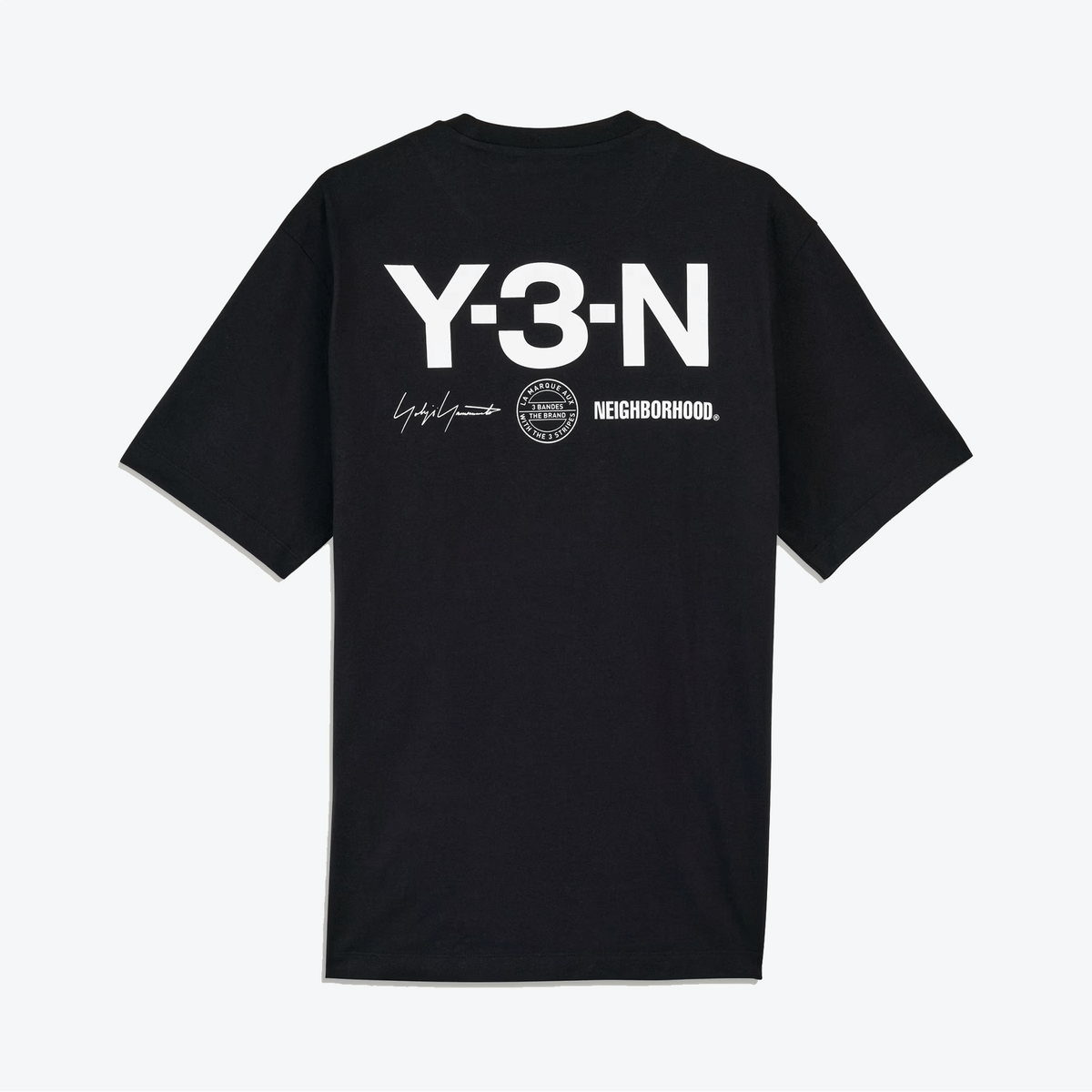 Y-3 NBHD GRAPHIC TEE { BLACK