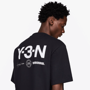 Y-3 NBHD GRAPHIC TEE { BLACK