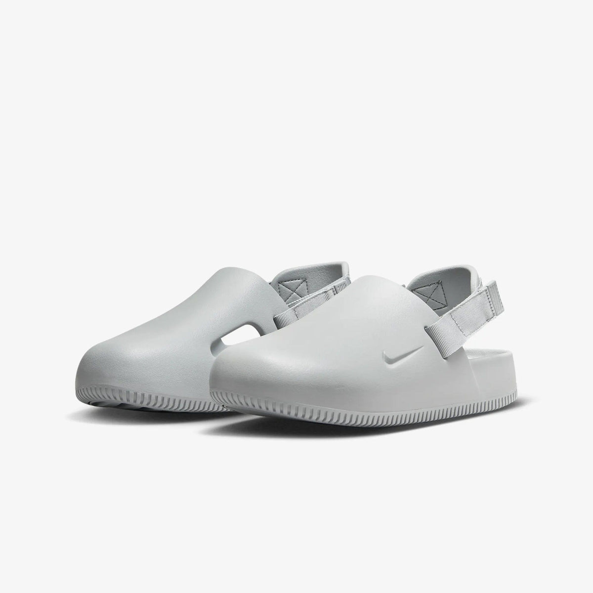 Nike CALM MULES { LT SMOKE GREY/LT SMOKE GREY