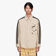 ADIDAS ORIGINALS SONG FOR THE MUTE ADI006 SHIRT JACKET { STONE KHAKI