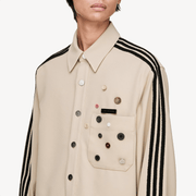 ADIDAS ORIGINALS SONG FOR THE MUTE ADI006 SHIRT JACKET { STONE KHAKI
