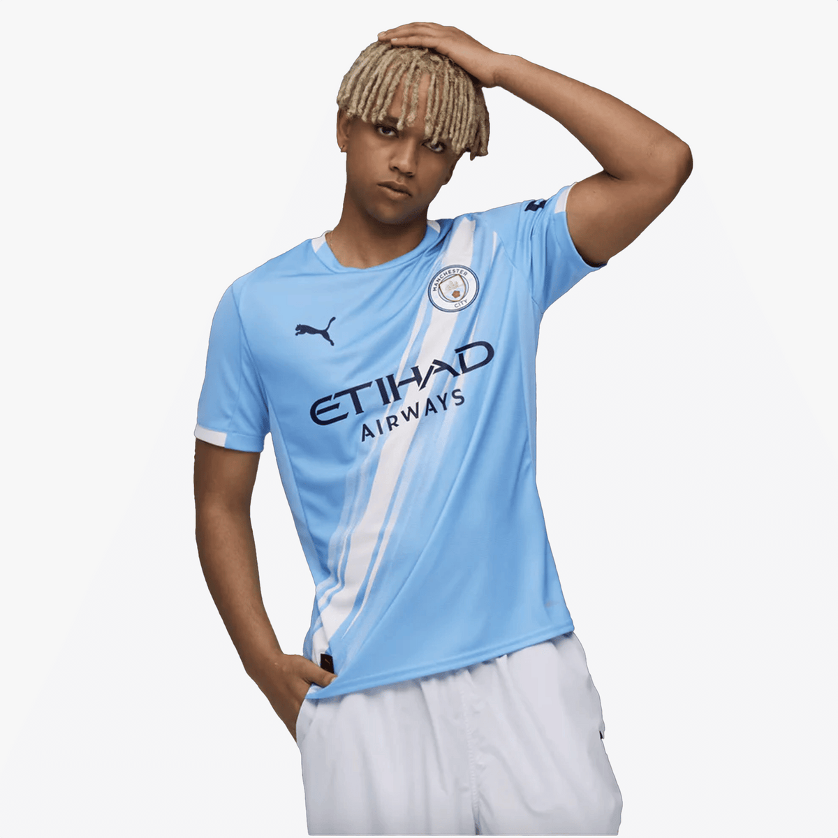 PUMA MANCHESTER CITY 25/26 HOME REPLICA JERSEY { LIGHT BLUE