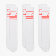 NIKE SPORTSWEAR DRI-FIT EVERYDAY ESSENTIAL { WHITE/HOT PUNCH/HOT PUNCH