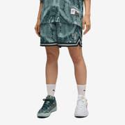 PUMA HOOPS x HARRY POTTER SHORTS { GREEN TERRAIN-AOP
