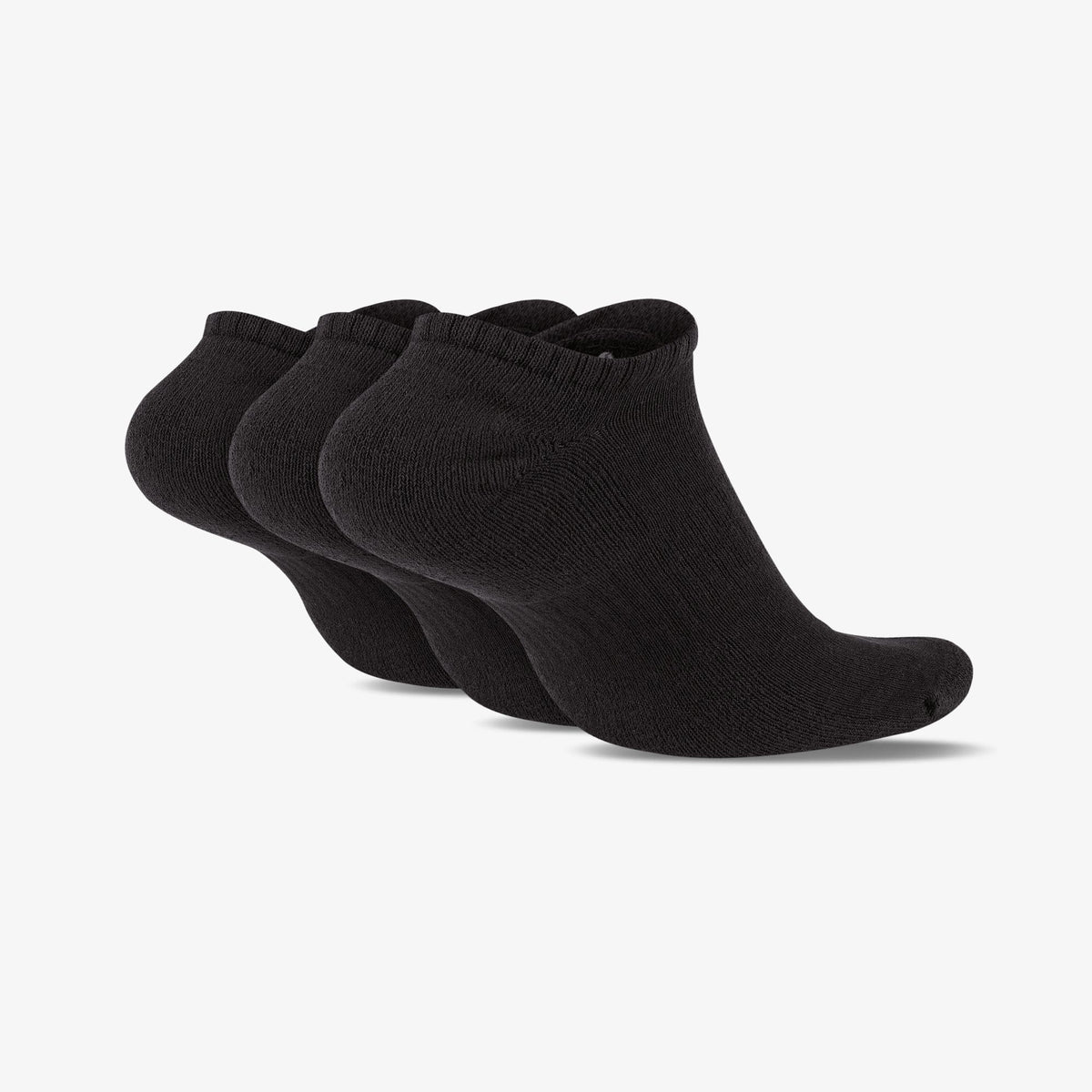NIKE EVERYDAY CUSHIONED TRAINING NO-SHOW SOCKS { BLACK/WHITE