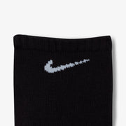 NIKE EVERYDAY CUSHIONED TRAINING NO-SHOW SOCKS { BLACK/WHITE
