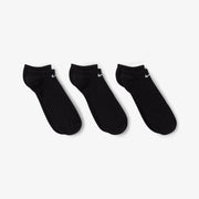 NIKE EVERYDAY CUSHIONED TRAINING NO-SHOW SOCKS { BLACK/WHITE