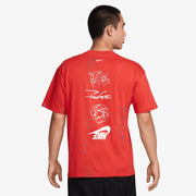 NIKE MAX90 T-SHIRT { LT CRIMSON