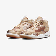 JORDAN AIR JORDAN 3 RETRO TEX DESERT CAMO { DK DRIFTWOOD/SAIL-HEMP-VELVET BROWN