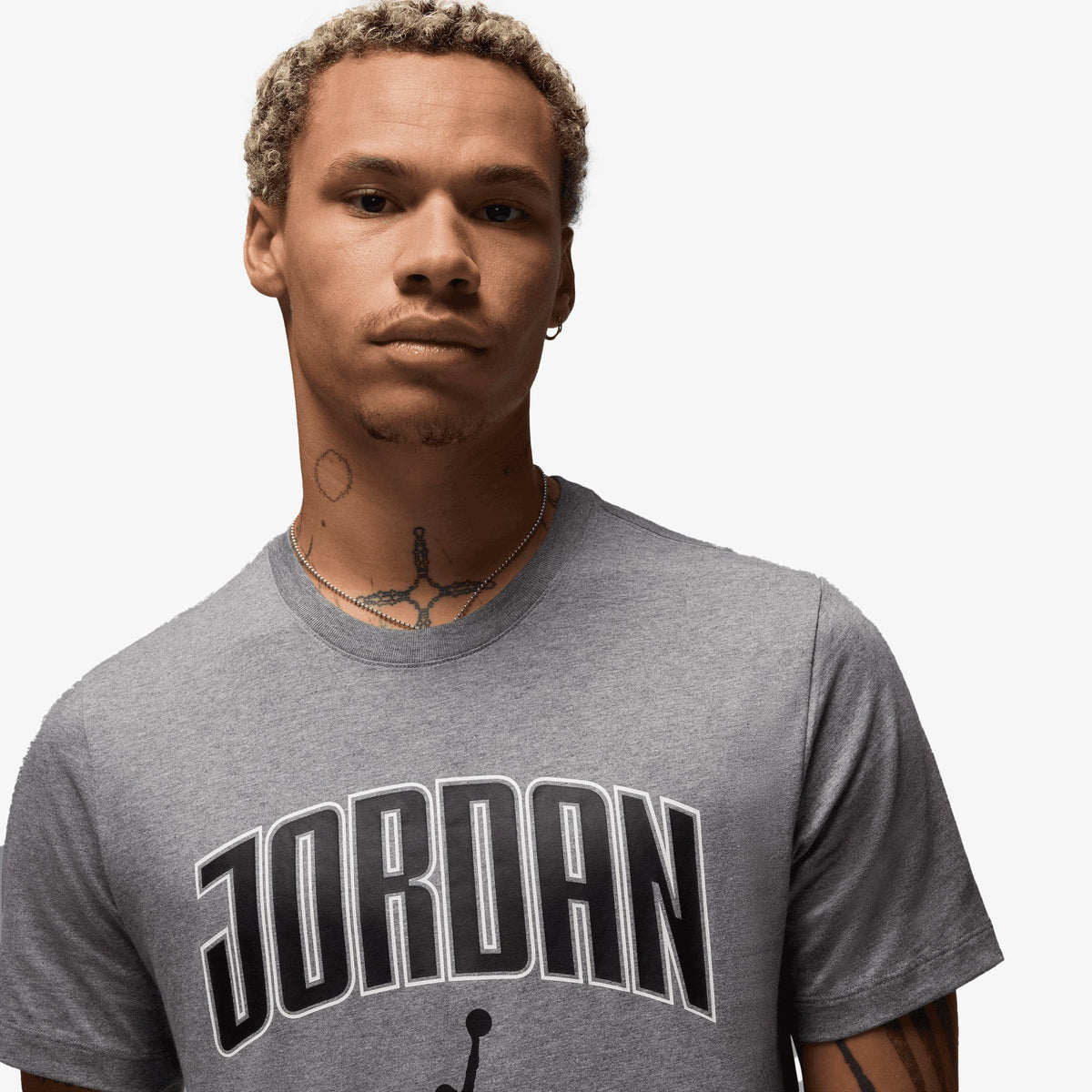 Jordan JORDAN T-SHIRT { CARBON HEATHER/BLACK/BLACK