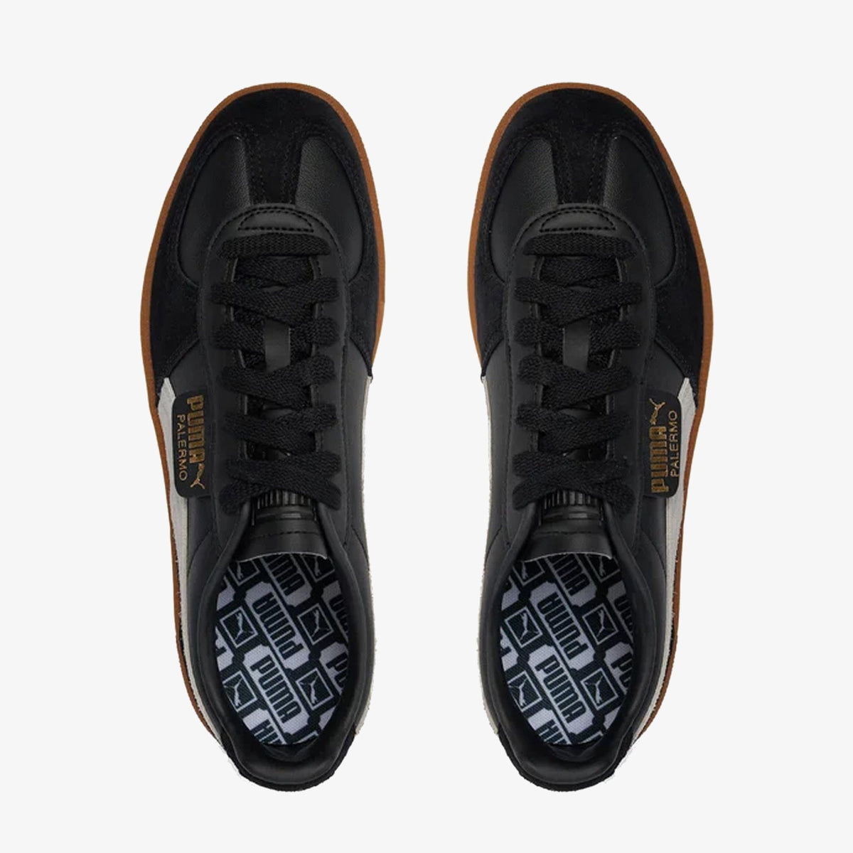 PUMA PALERMO LEATHER { BLACK/GRAY