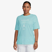 JORDAN GIRLFRIEND T-SHIRT { LIGHT DEW/WHITE