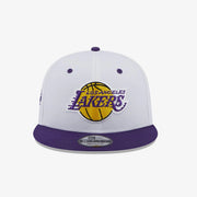 New Era LA LAKERS WHITE CROWN PATCH WHITE 9FIFTY SNAPBACK CAP { WHITE