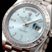 Rolex | Day-Date | 228396TBR | Platinum | 40 mm | Platinum | Automatic