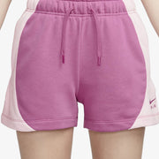 Nike MID-RISE FLEECE SHORTS { COSMIC FUCHSIA/PINK FOAM /COSMIC FUCHSIA