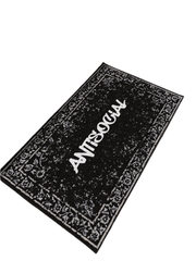 Anti Social Traditional design Washable  Custom Rug