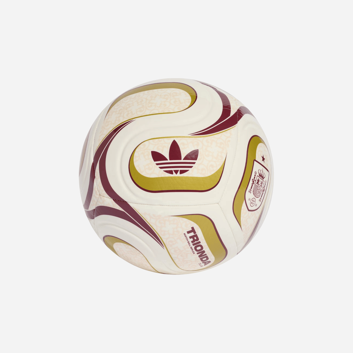Adidas Trionda Spain Away Club Ball Off White / Team Coll Burgundy 2 / Gold Metallic