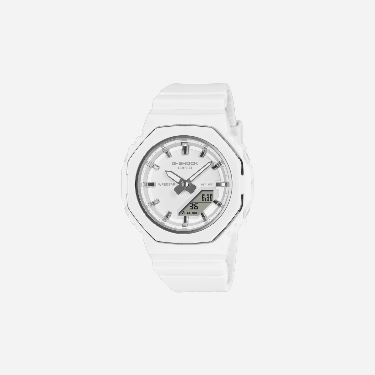 Casio G-Shock GMA-P2110-7A White Dial Bio-Based Resin Strap Watch WMNS