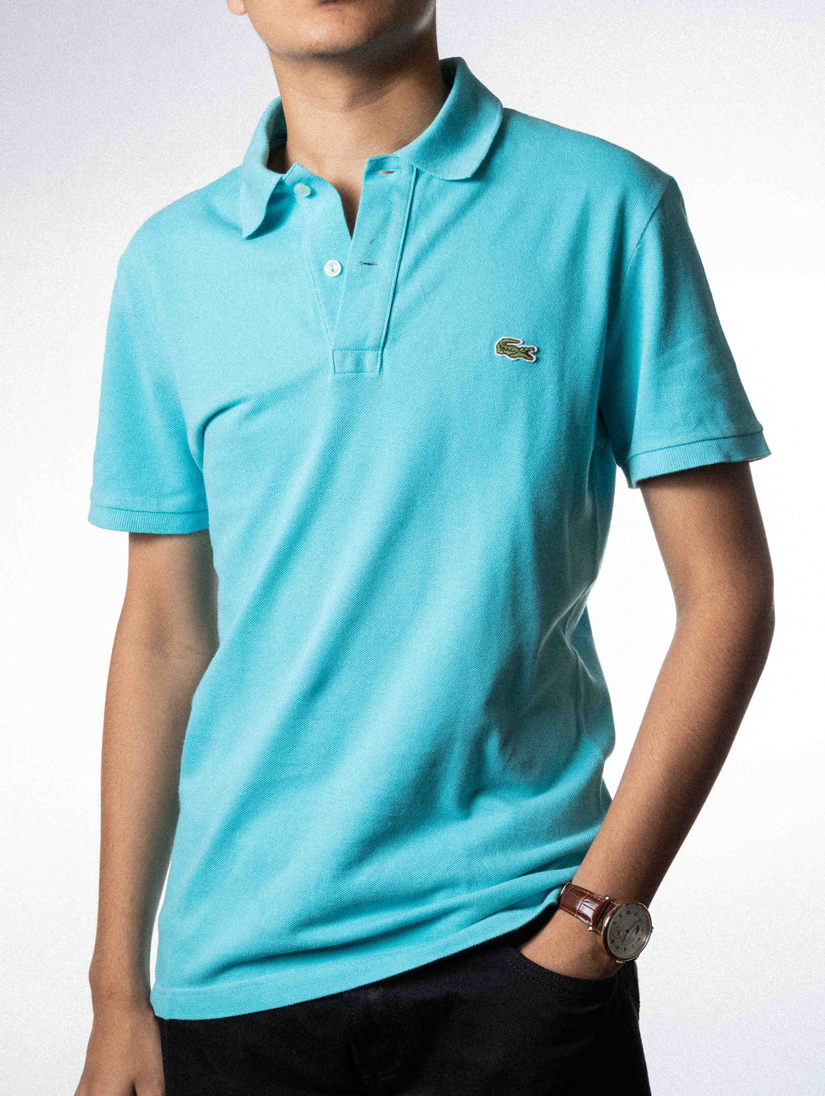 Lacoste Polo T-Shirt Teal (S)