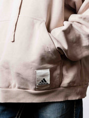 Adidas Men's Cotton Hoodie Neck Sweatshirt - Beige (XXL)