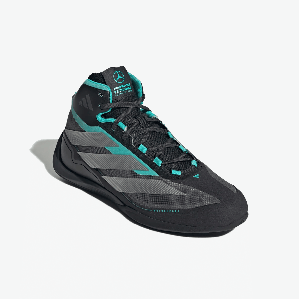 ADIDAS FEROZA MID MER TENNIS { CORE BLACK / SILVER METALLIC / SEMI MINT RUSH