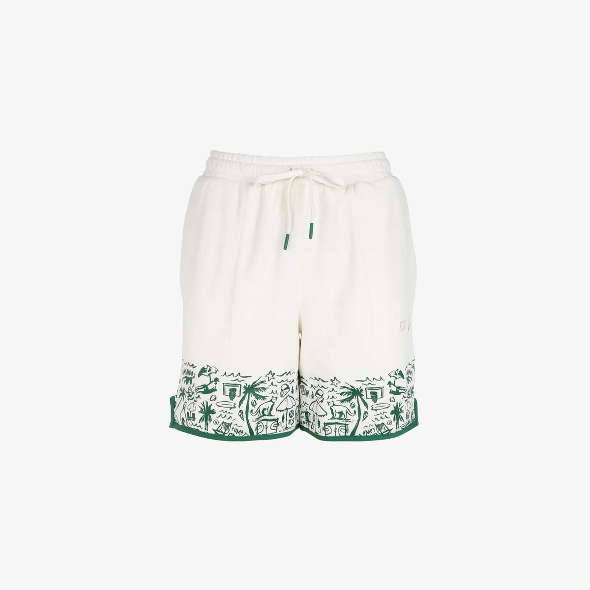 PUMA THE FAIRGROUNDS TERRY BASKETBALL SHORTS { FROSTED LVORY