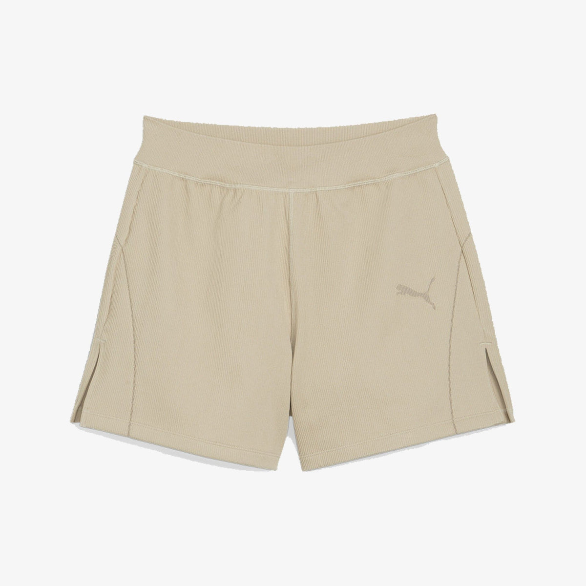 Puma DARE TO MUTED MOTION FLARED SHORTS { ALMOND