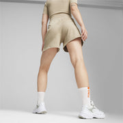 Puma DARE TO MUTED MOTION FLARED SHORTS { ALMOND